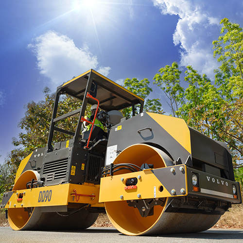 Dd90 Asphalt Compactor - Color: Yellow