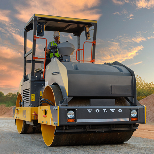 Dd90 Asphalt Compactor - Color: Yellow