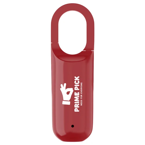 Prime Pick Red Secure Mini Fingerprint Padlock