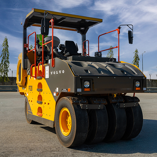 Pt220 Asphalt Compactor - Color: Yellow