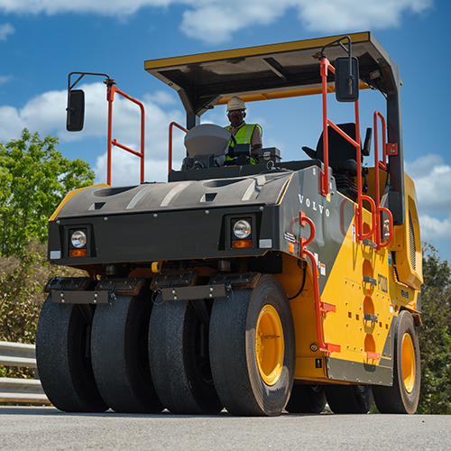 Pt220 Asphalt Compactor - Color: Yellow