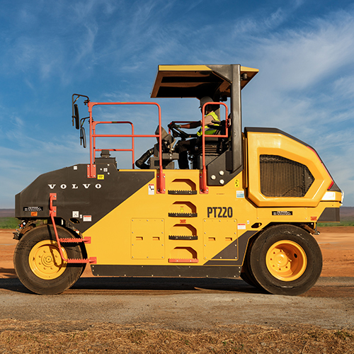 Pt220 Asphalt Compactor - Color: Yellow