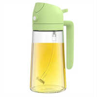 Prime Pick 2 In 1 Green Oil Dispenser Bottle