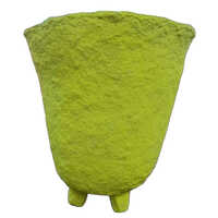 40 Inch Lime Green Handmade Paper Mache Flower Pot - Features: Reusable
