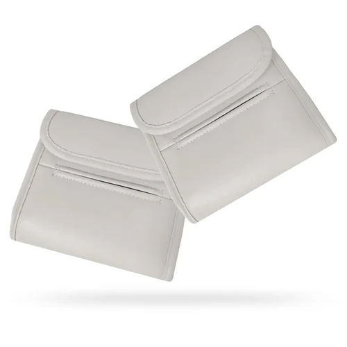 Prime Pick Beige Car Tissue Holder - Color: White