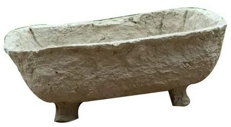 Rectangular Paper Mache Soap Dish - Color: Off White