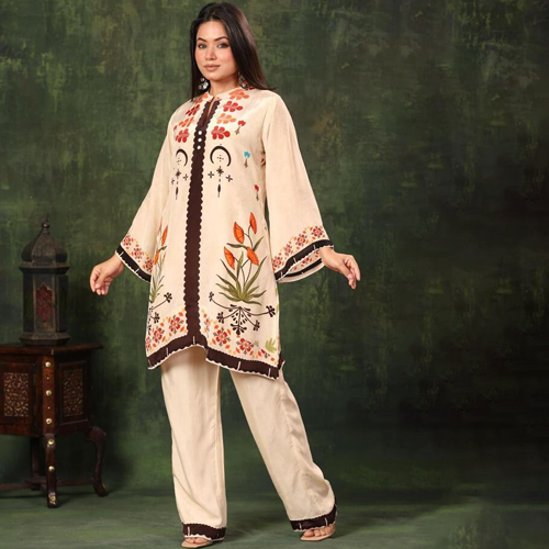 Ladies Siyaahi Co-Ord Set - Color: Multicolor