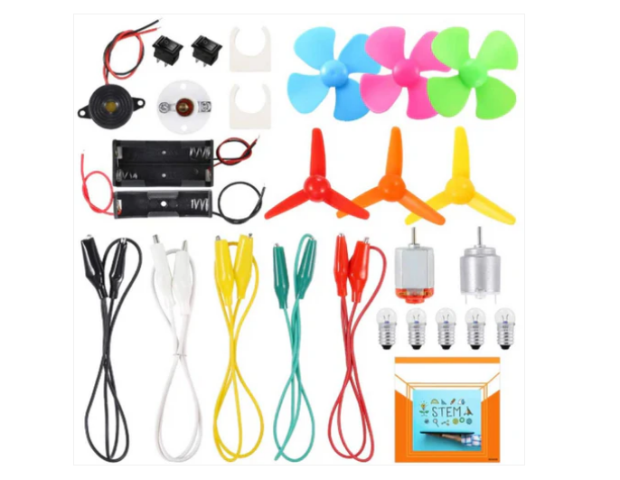 DIY Electric Circuit Set 2-in-1 Electric Circuit Motor Kit DIY