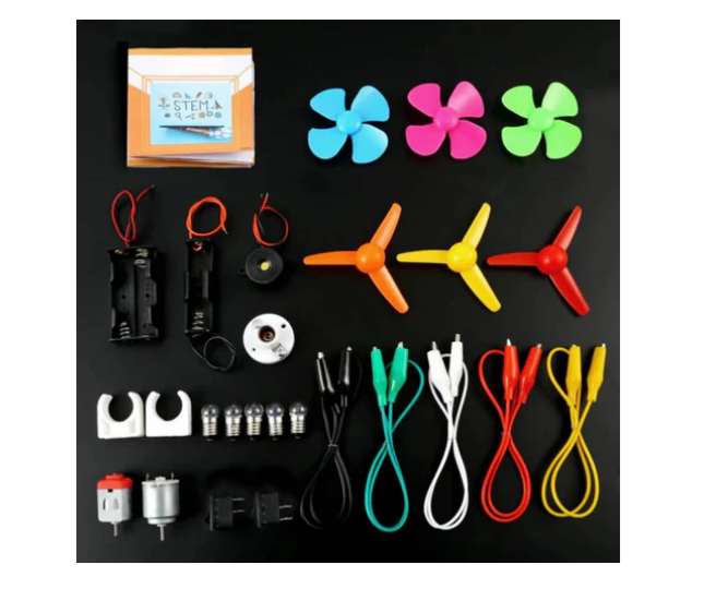 DIY Electric Circuit Set 2-in-1 Electric Circuit Motor Kit DIY