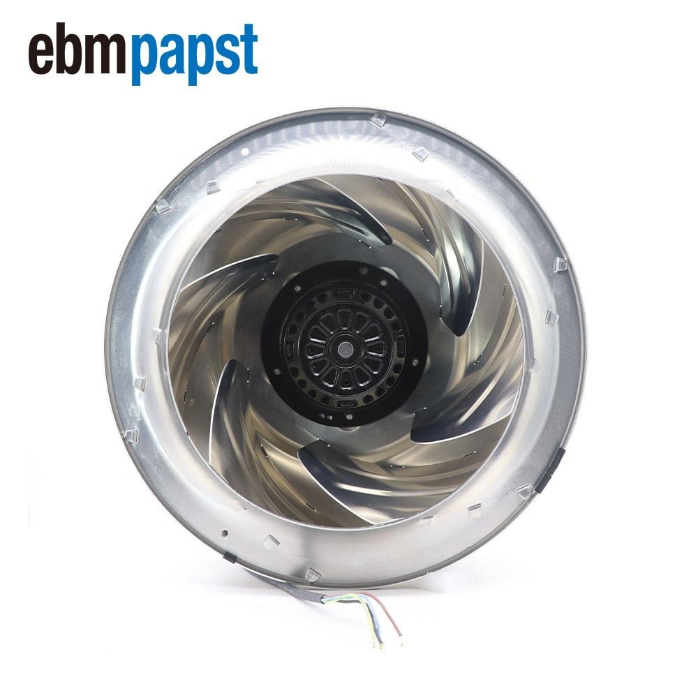 Ebmpapst R4E355-Ak05-05 230V Ac 800-2400M3/H 100-300Pa Hvac Cleaning Room Ffu Air Handling Unit Centrifugal Cooling Fans - Color: Silver