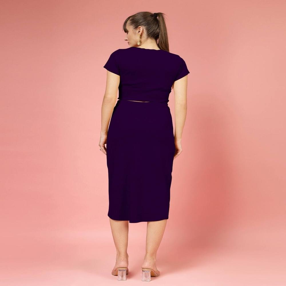 Women Crop Top with Skirt