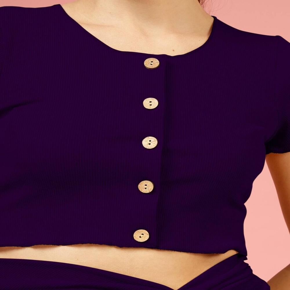 Women Crop Top with Skirt