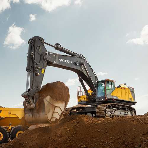 Ec950 Crawler Excavator - Color: Black & Yellow