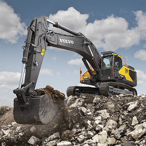 Ec480 Crawler Excavator - Color: Black & Yellow