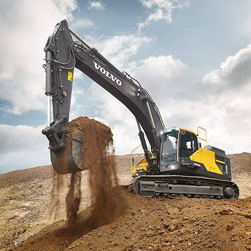 Ec480 Crawler Excavator - Color: Black & Yellow