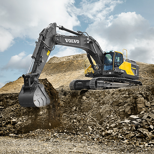 Ec480 Crawler Excavator - Color: Black & Yellow