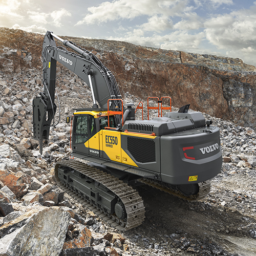 Ec550 Crawler Excavator - Color: Black & Yellow