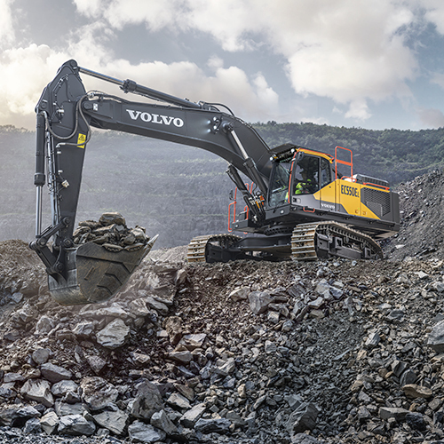 Ec550 Crawler Excavator - Color: Black & Yellow