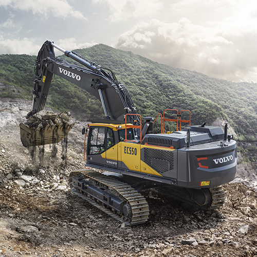 Ec550 Crawler Excavator - Color: Black & Yellow