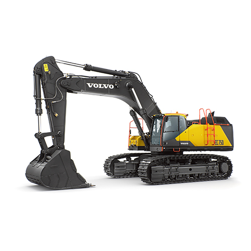 Ec750 Crawler Excavator - Color: Black & Yellow
