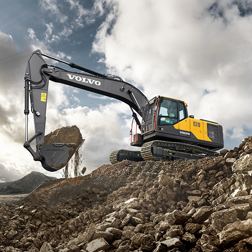 Ec210 Crawler Excavator - Color: Black & Yellow