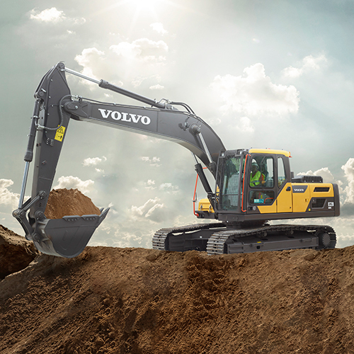 Ec220 Mining Crawler Excavator - Color: Black & Yellow