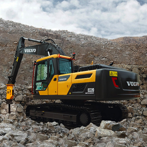 Ec220 Mining Crawler Excavator - Color: Black & Yellow