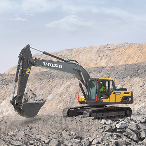 Ec220 Mining Crawler Excavator - Color: Black & Yellow