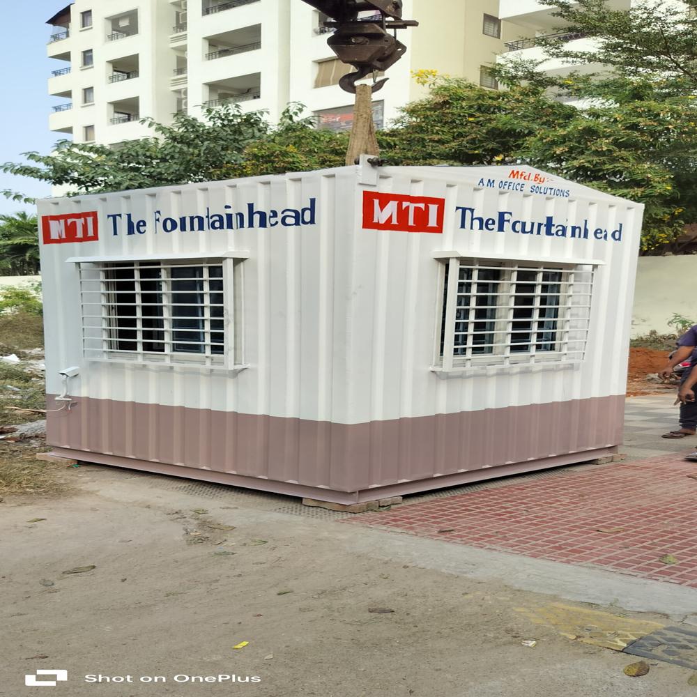 MS PREFABRICATED PORTABLE SECURITY CABIN OF SIZE ( 8'X8'X 8.5 ) FT