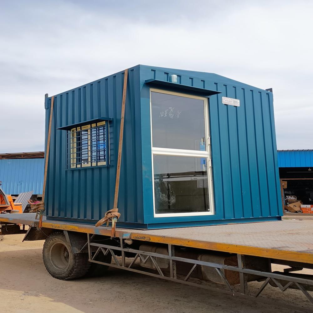 MS PREFABRICATED PORTABLE SECURITY CABIN OF SIZE ( 8'X8'X 8.5 ) FT