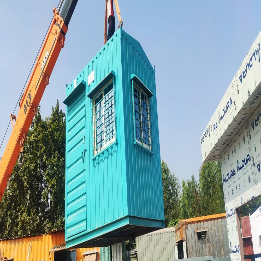 MS PREFABRICATED PORTABLE SECURITY CABIN OF SIZE ( 8'X8'X 8.5 ) FT