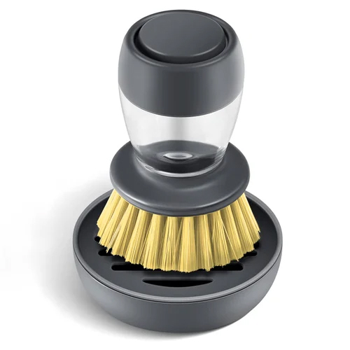 Prime Pick Plastic Dish Brush Soap Dispenser - Color: Black