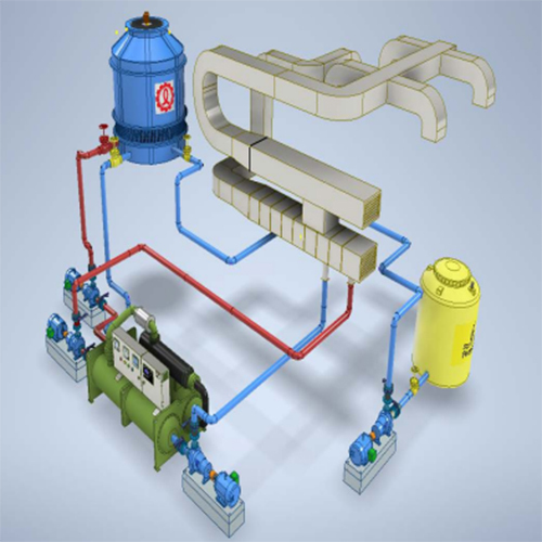 Industrial Chilling Plant - Color: Multicolor Paint Coated