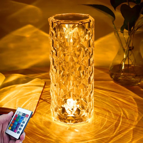 Prime Pick Decorative Crystal Lamp - Color: Golden