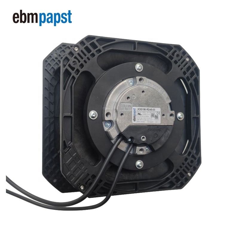 EBM PAPST K3G190-RC05-03 230V AC 169W 4120RPM R3G190-8317082558 EC Wire Leads Inverter Centrifugal Cooling Fans