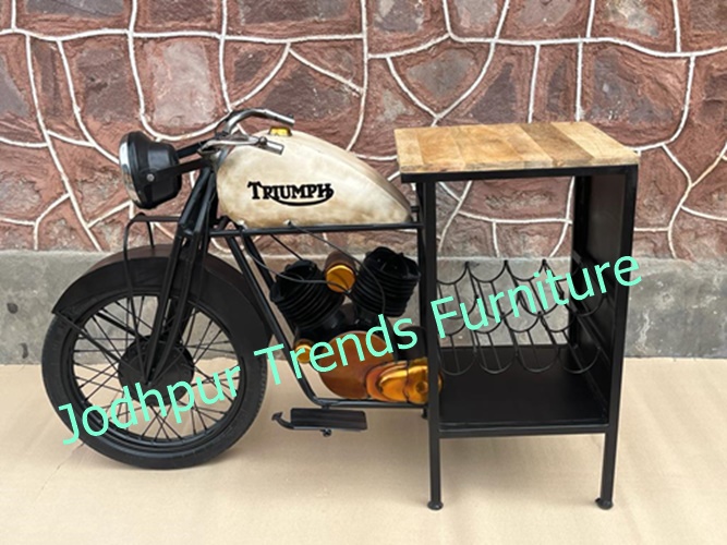 Recycled Indian Moped Automobile Display Cabinet