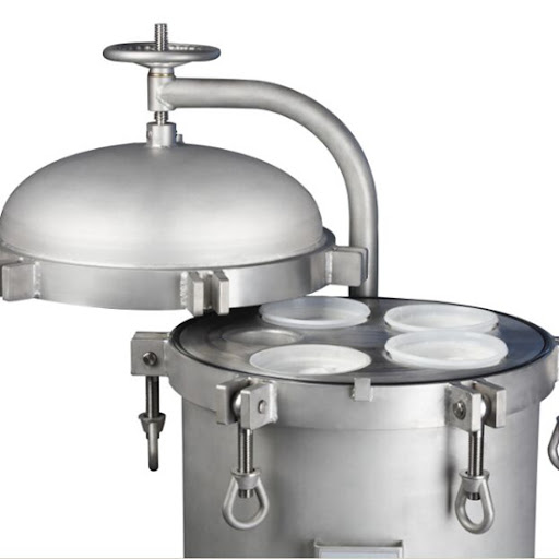 Bag Filter Housing - Stainless Steel, Standard Sizes, Silver | 3 To 24 Bag Capacity, Flanged Connections, Swing Bolt Closure