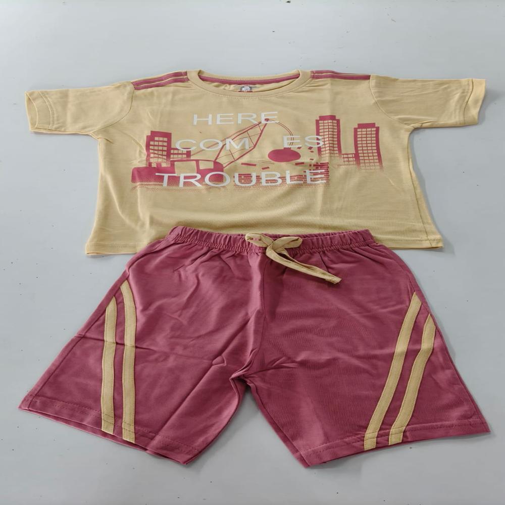 Half Sleeve Baba Suit Summer Hosiery Set