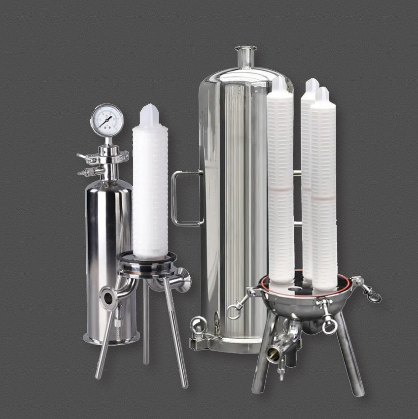 Multi Cartridge Filter Housing - Color: Silver