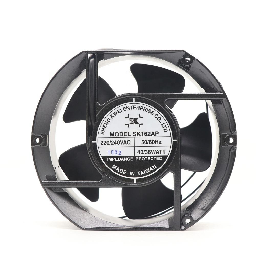 SHENG KWEI SK162AP 220V AC 34W 17251 172x150x51mm 2700RPM 17cm 176.5CFM Ball Bearing Cabinet Axial Cooling Fan