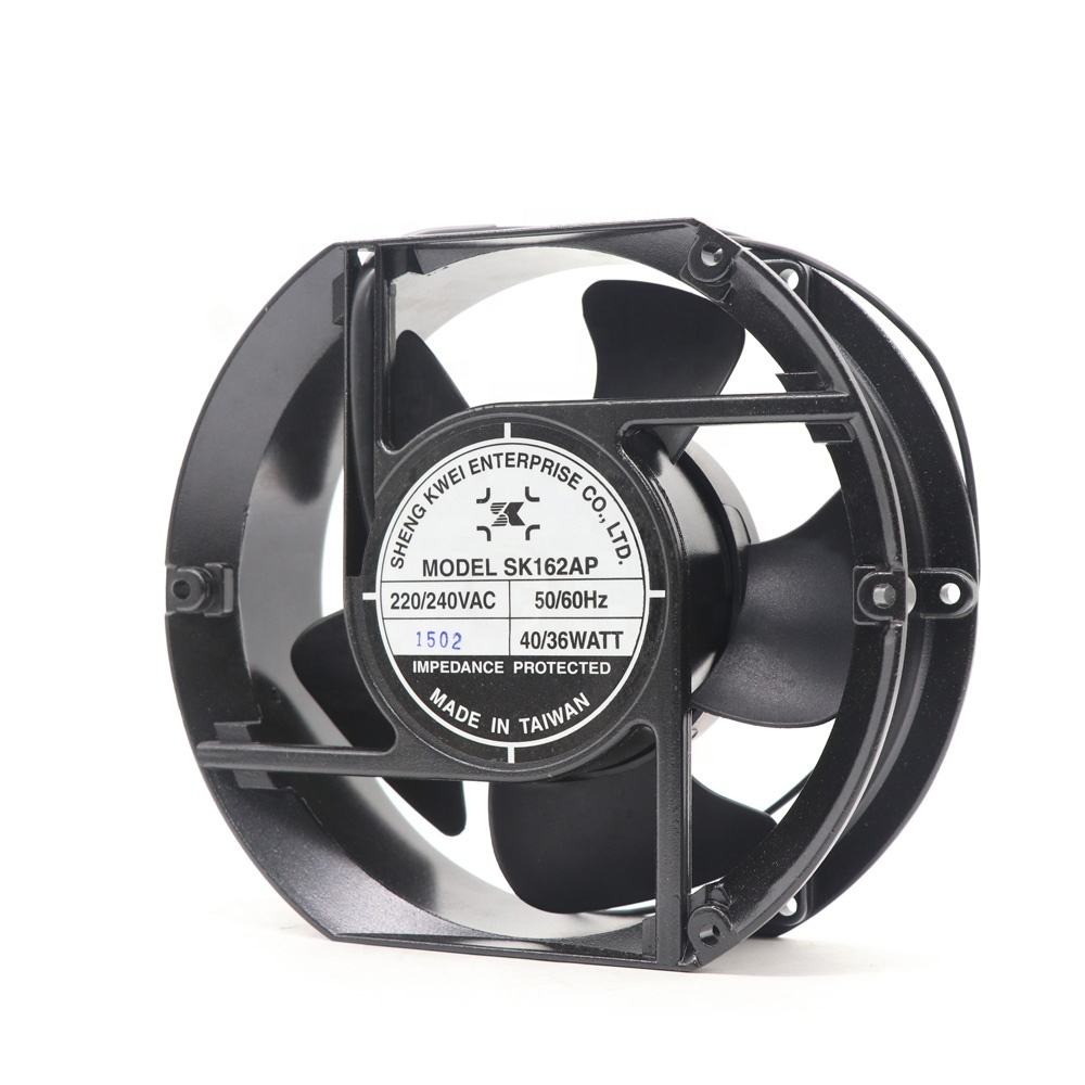 SHENG KWEI SK162AP 220V AC 34W 17251 172x150x51mm 2700RPM 17cm 176.5CFM Ball Bearing Cabinet Axial Cooling Fan