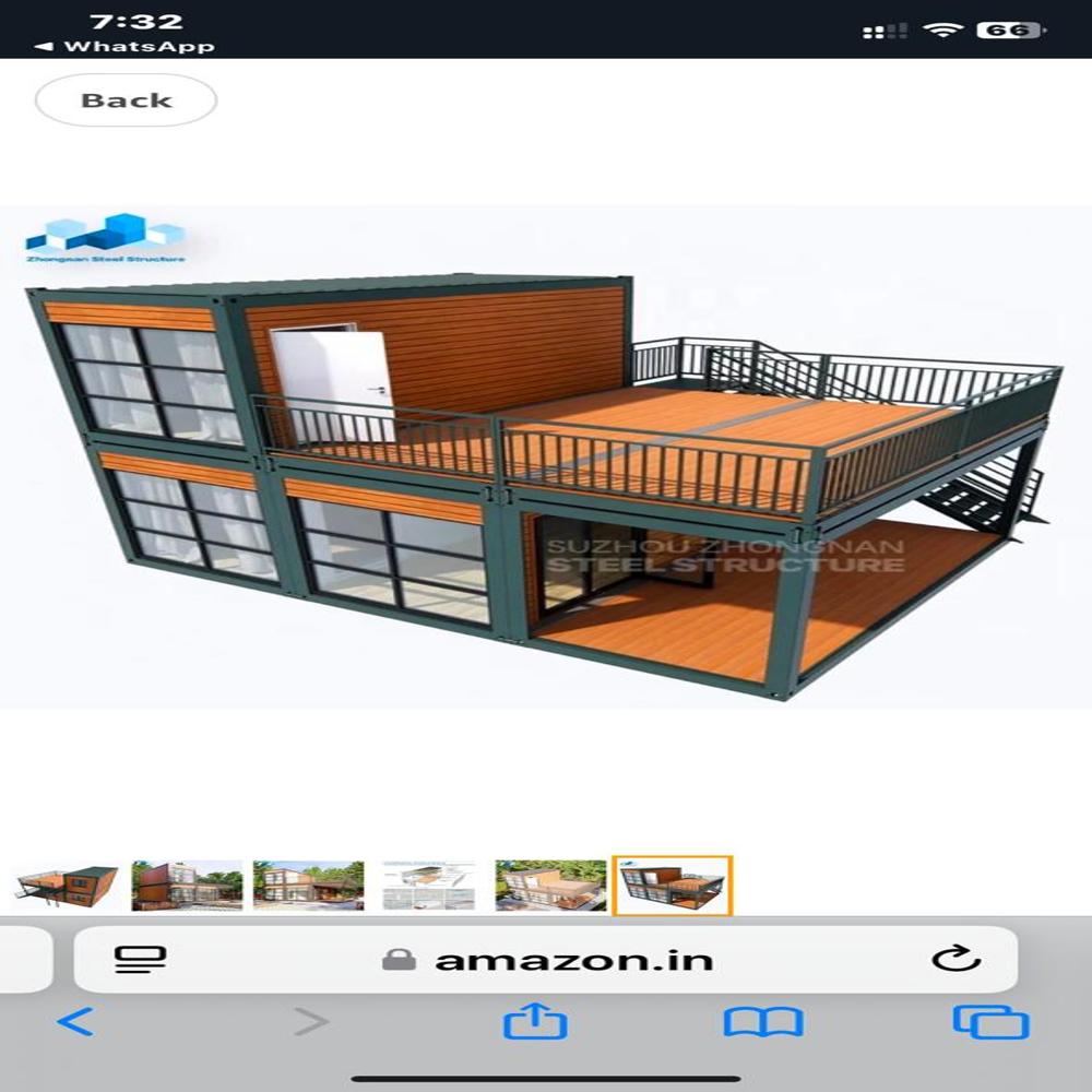 Ms Prefabricated Portable House Of Size(20'x8 'X8.5) Ft - Color: As Per Customer Requirement