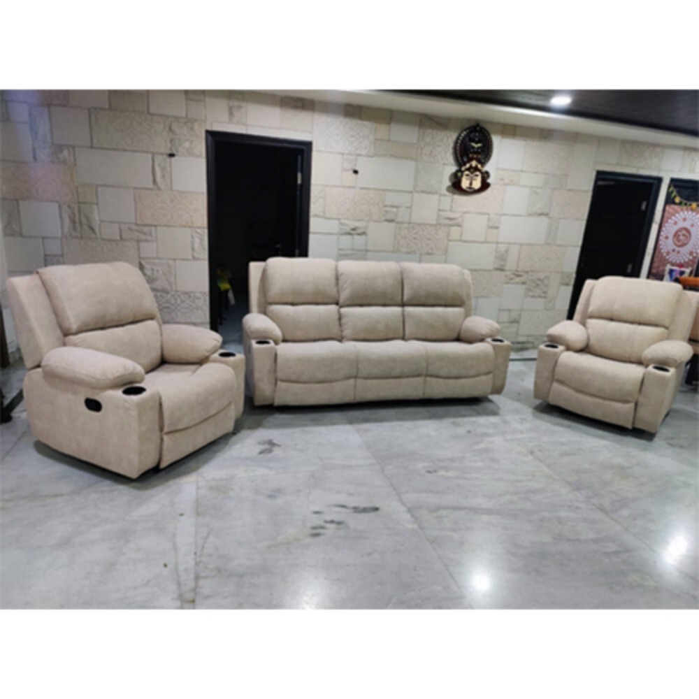 Recliner Set 3+1+1 - Color: Grey