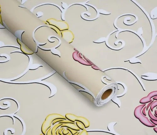 Glossy Self Adhesive Pvc Wallpaper - Size: Various Available