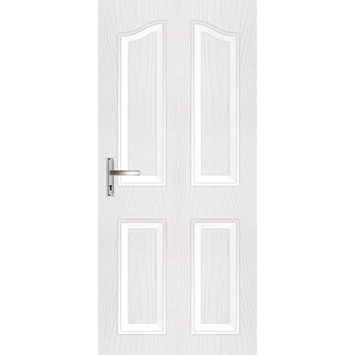 4 Panel Primered HDF Moulded Panel Door
