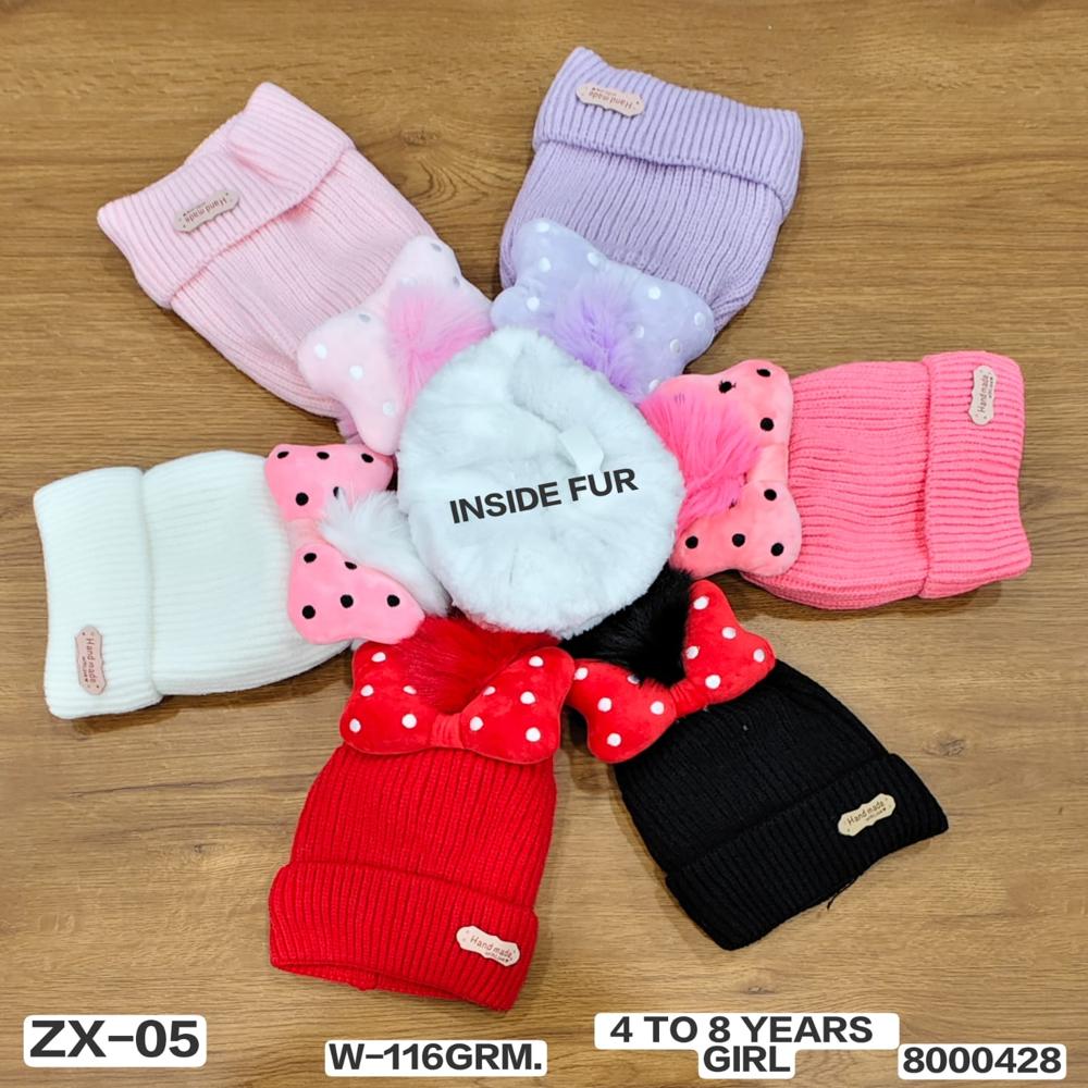BABY WOOLEN CAPS 4 TO 8 YEARS GIRLS