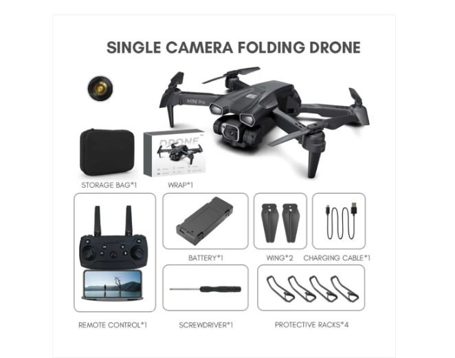 H66 Mini Dro ne 4K Professional HD Single