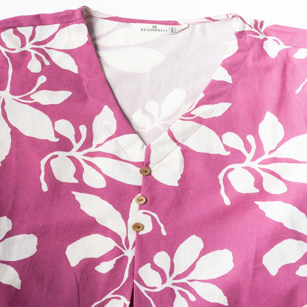 Anarkali Style Poly Cotton Fabric Pink Color Kurta And Bottom 