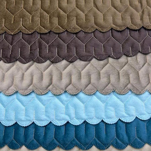 Imported Velvet Print Fabric - Attributes: Washable
