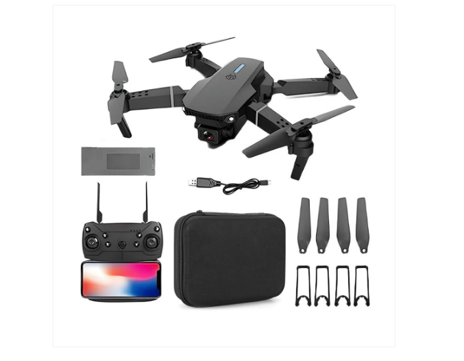 E88 Foldable Dro ne Foldable Quadcopter Wi-Fi 4K FPV